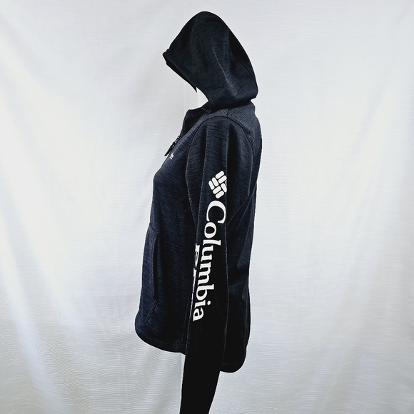 Columbia PFG Black Full Zip Jacket size Medium - Picture 5 of 9